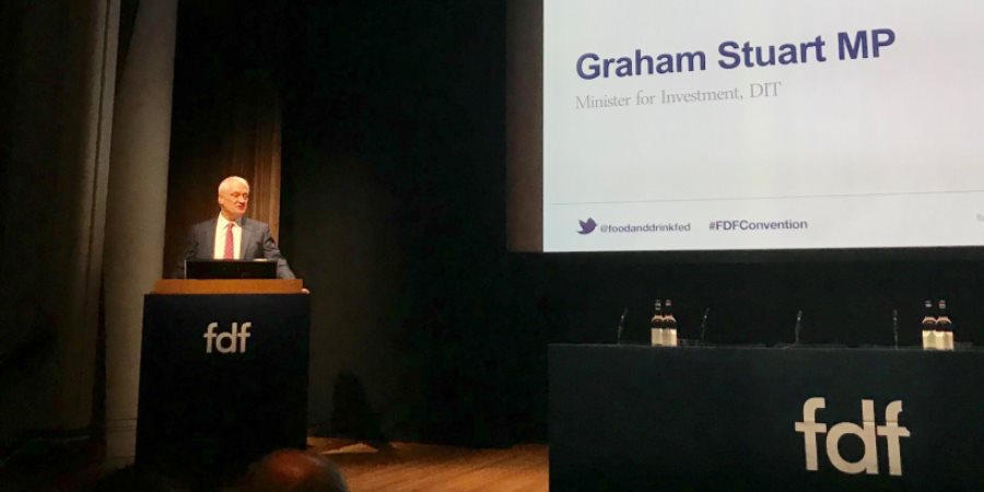 Boom in UK food exports in face of Brexit says Minister at FDF Convention